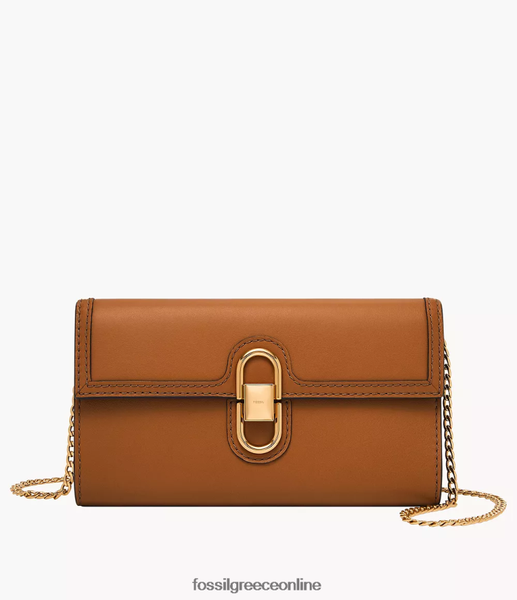 Fossil γυναίκες χιαστί πορτοφόλι avondale FVT06R312 τσάντα καφέ