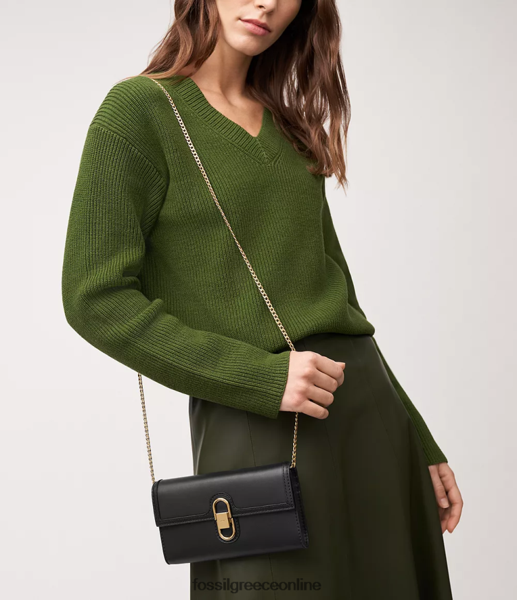 Fossil γυναίκες χιαστί πορτοφόλι avondale FVT06R323 τσάντα μαύρος