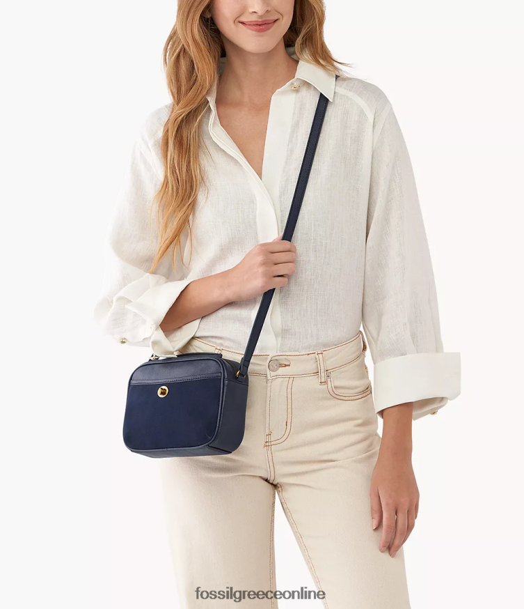 Fossil γυναίκες τσάντα κάμερας brennon FVT06R597 τσάντα ΠΟΛΕΜΙΚΟ ΝΑΥΤΙΚΟ