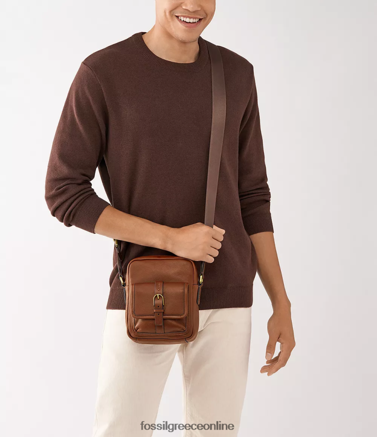 Fossil γυναίκες camden n/s χιαστί FVT06R1630 τσάντα καφέ