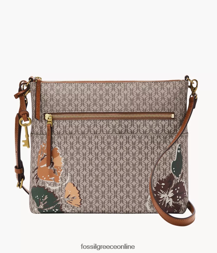 Fossil γυναίκες fiona χιαστί FVT06R417 τσάντα χακί