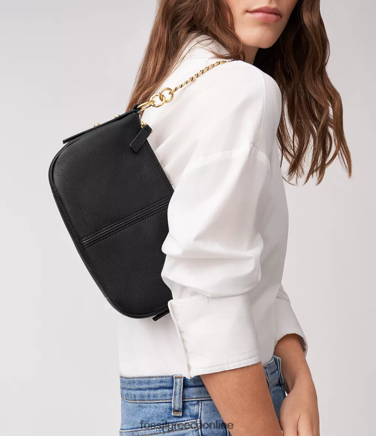 Fossil γυναίκες jolie baguette FVT06R296 τσάντα μαύρος