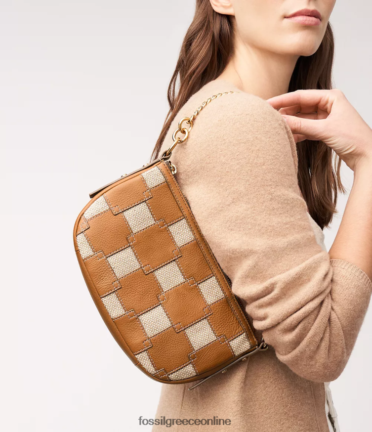 Fossil γυναίκες jolie baguette FVT06R326 τσάντα ανοιχτό καφέ