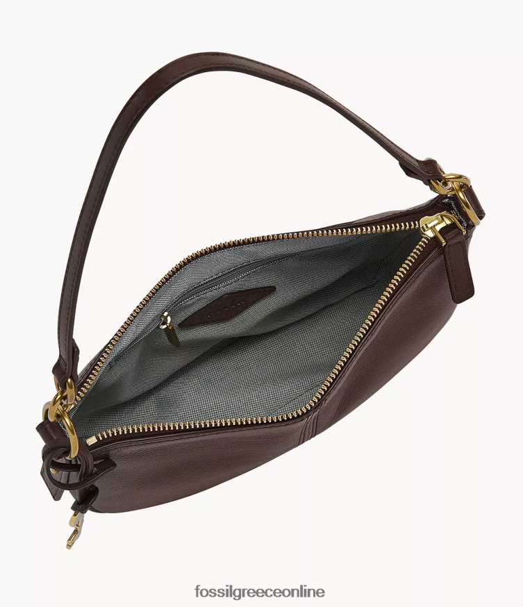Fossil γυναίκες jolie baguette FVT06R739 τσάντα σκούρο καφέ