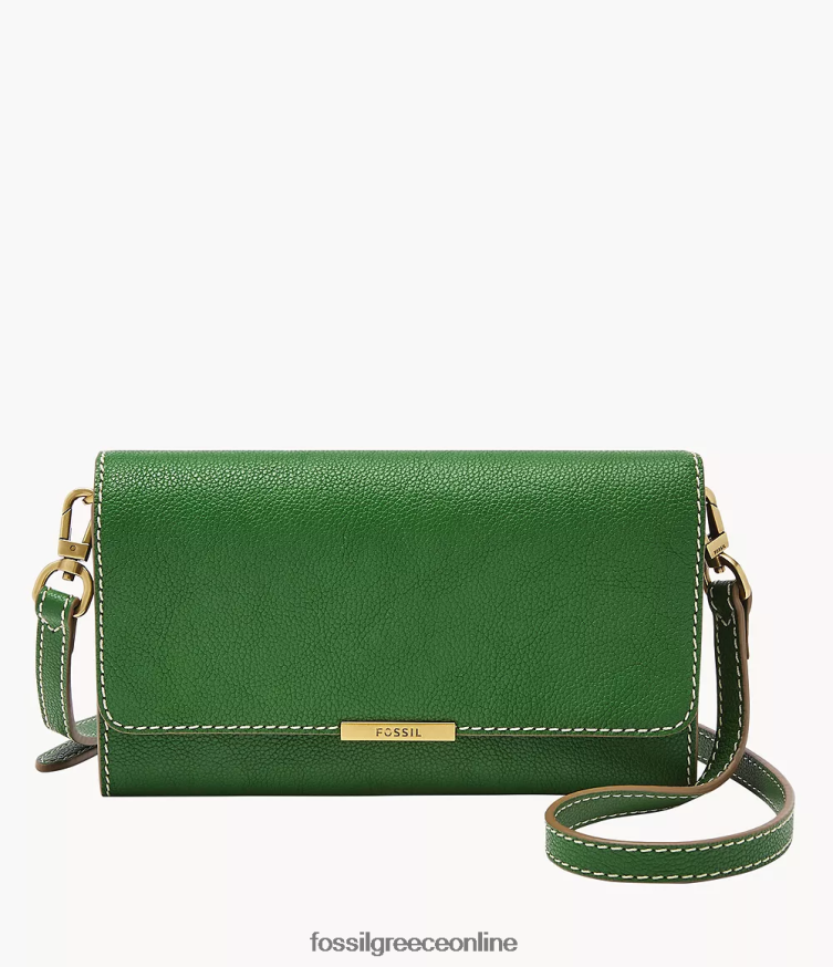 Fossil γυναίκες jori πορτοφόλι χιαστί FVT06R820 τσάντα πράσινος