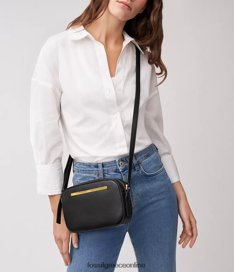 Fossil γυναίκες τσάντα φωτογραφικής μηχανής liza FVT06R308 τσάντα μαύρος