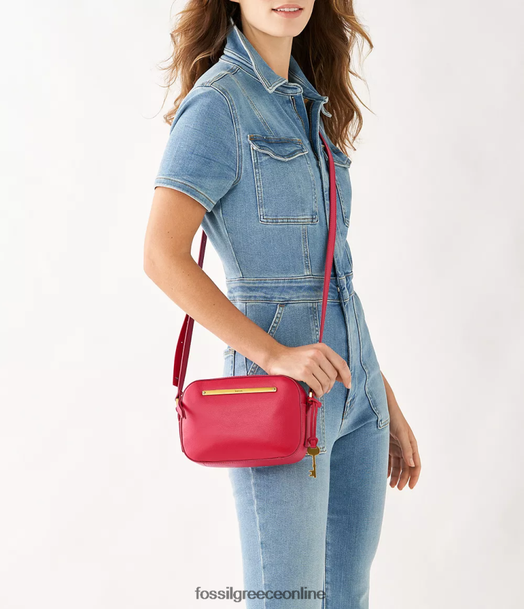 Fossil γυναίκες τσάντα φωτογραφικής μηχανής liza FVT06R602 τσάντα το κόκκινο