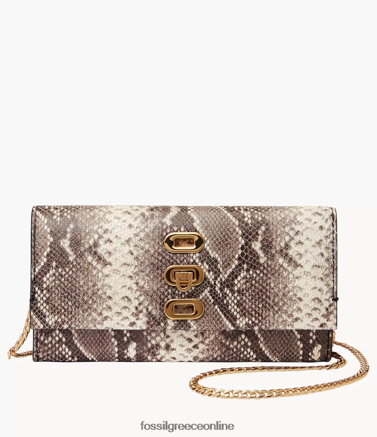 Fossil γυναίκες χιαστί πορτοφόλι penrose FVT06R298 τσάντα άσπρο