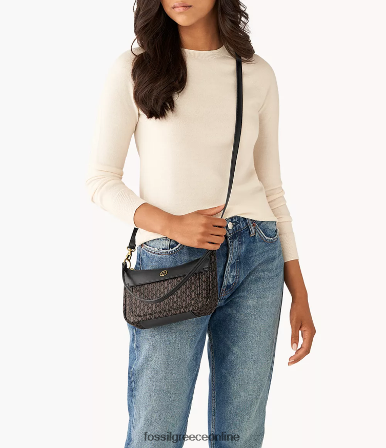 Fossil γυναίκες Μίνι μπαγκέτα skylar FVT06R555 τσάντα μαύρος