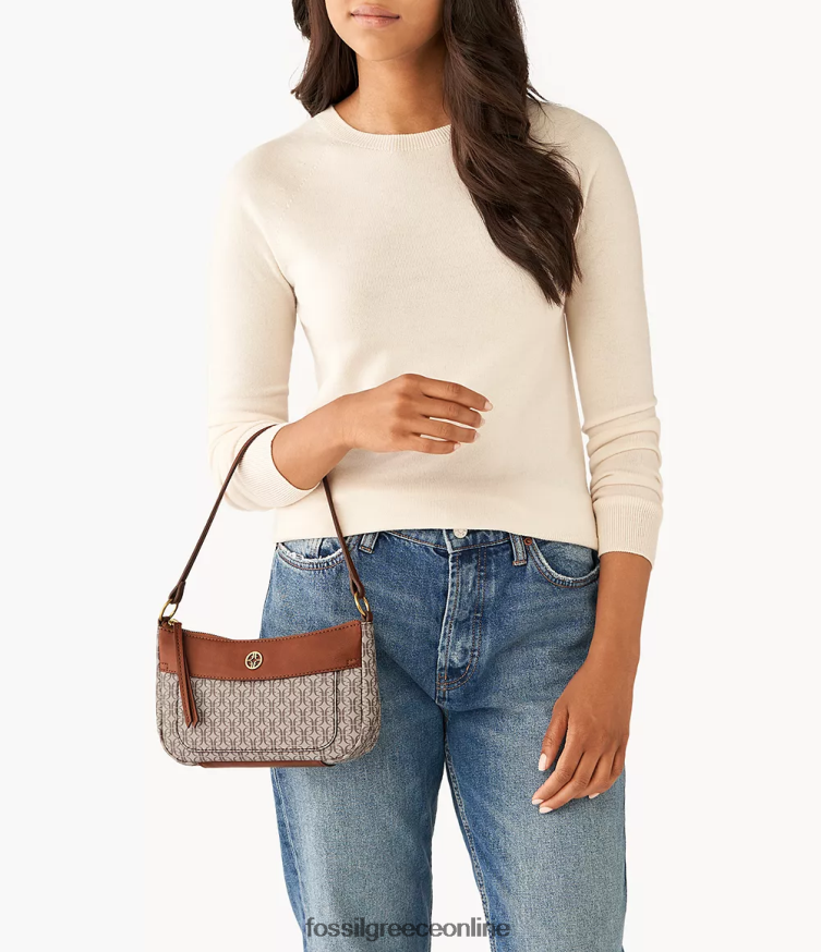 Fossil γυναίκες Μίνι μπαγκέτα skylar FVT06R604 τσάντα χακί