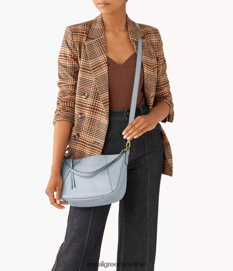 Fossil γυναίκες skylar crossbody FVT06R413 τσάντα μπλε