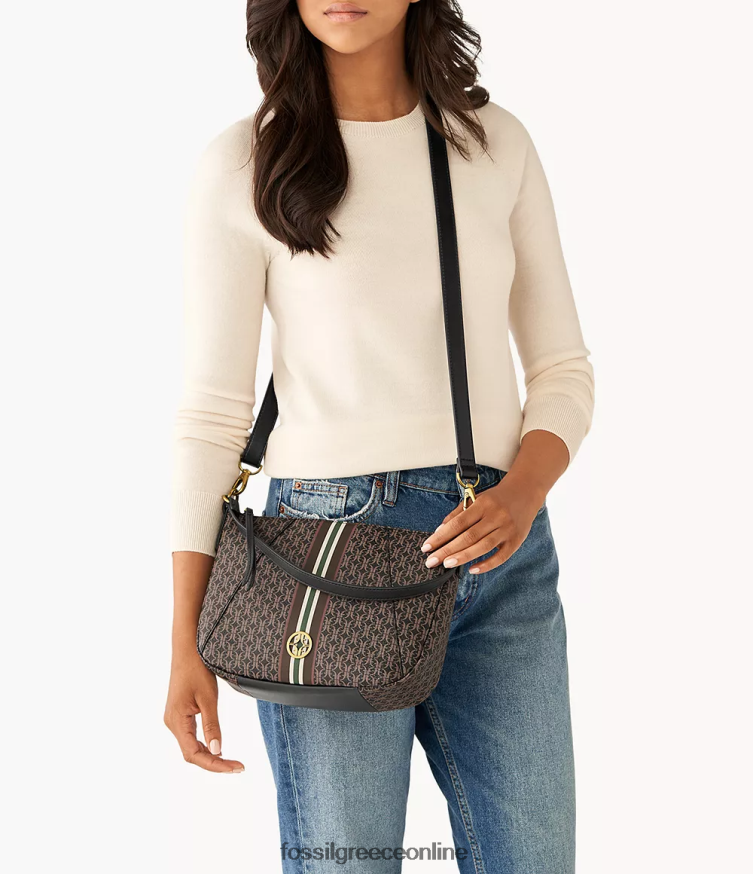 Fossil γυναίκες skylar crossbody FVT06R433 τσάντα μαύρος