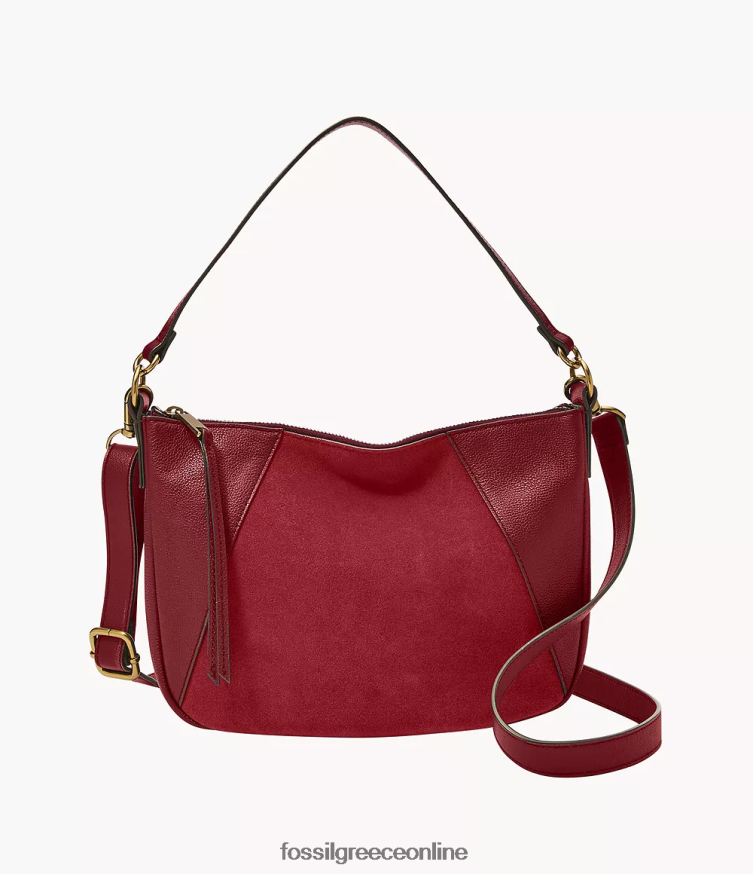 Fossil γυναίκες skylar crossbody FVT06R643 τσάντα το κόκκινο