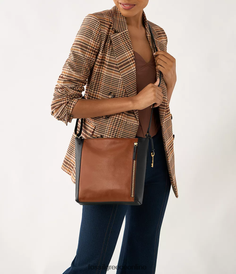 Fossil γυναίκες tara χιαστί FVT06R412 τσάντα πολυ