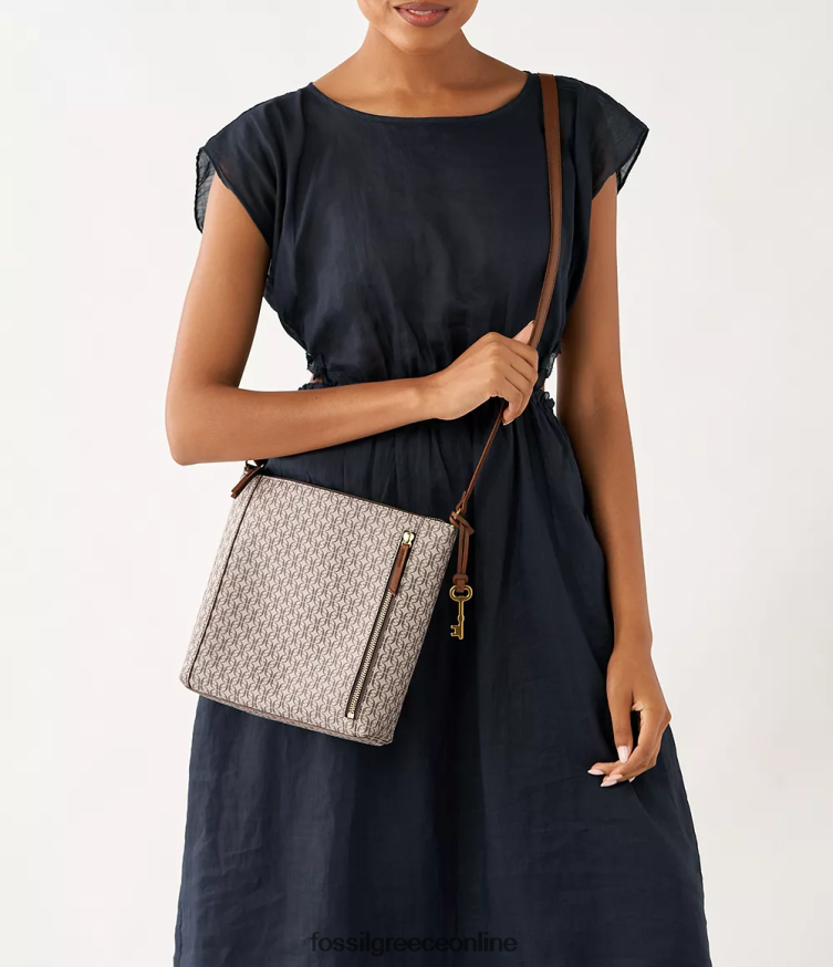 Fossil γυναίκες tara χιαστί FVT06R724 τσάντα χακί