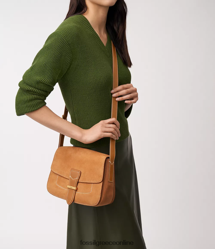 Fossil γυναίκες χιαστί πτερύγιο tremont FVT06R319 τσάντα βυρσοδέψω