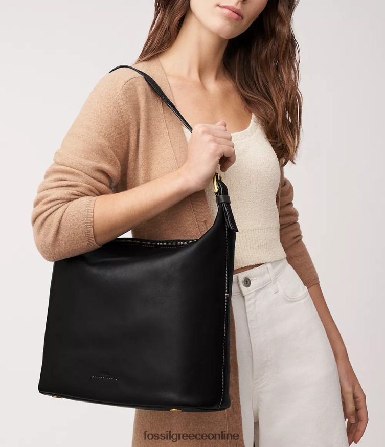 Fossil γυναίκες τρέμοντ αλήτης FVT06R381 τσάντα μαύρος