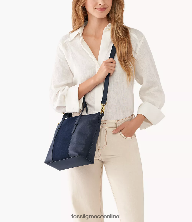 Fossil γυναίκες τσάντα skylar FVT06R478 τσάντα ΠΟΛΕΜΙΚΟ ΝΑΥΤΙΚΟ