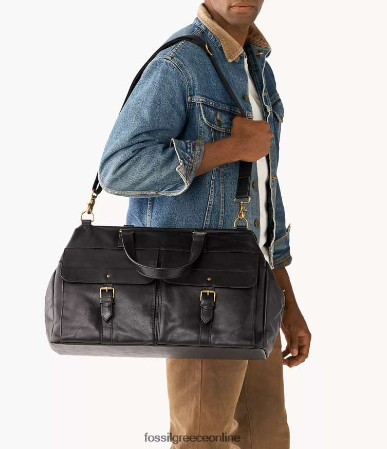 Fossil άνδρες μίλια duffle FVT06R1648 τσάντα μαύρος