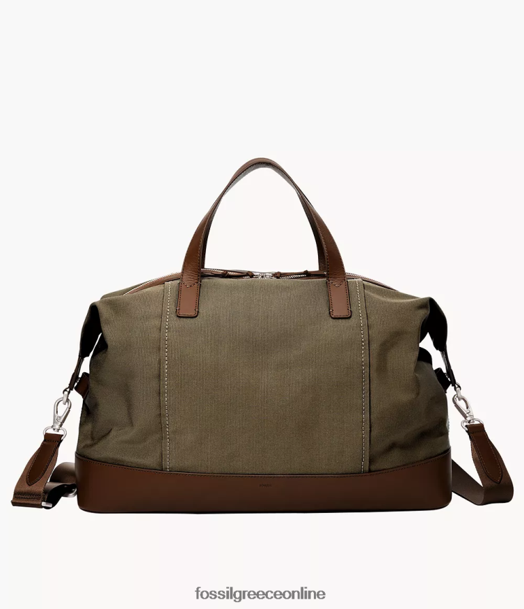 Fossil άνδρες duffle raeford FVT06R1629 τσάντα χακί
