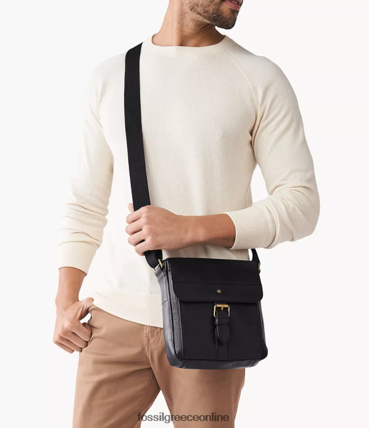 Fossil άνδρες μίλια κούριερ FVT06R1654 τσάντα μαύρος